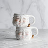 Glitterville Papa Noel Mugs in Vintage Cream California Englished Christmas Collection Johanna Parker