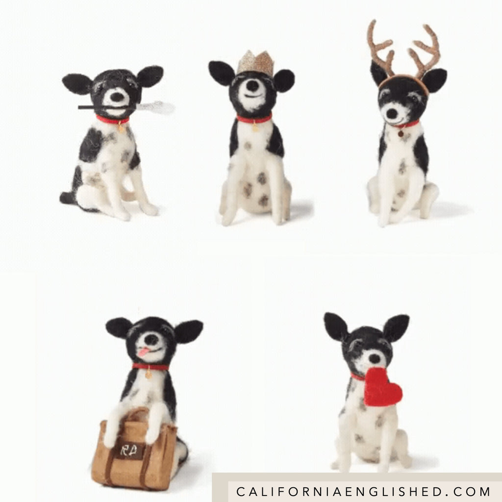 WILMA Felt Ornament by Rae Dunn at California Englished