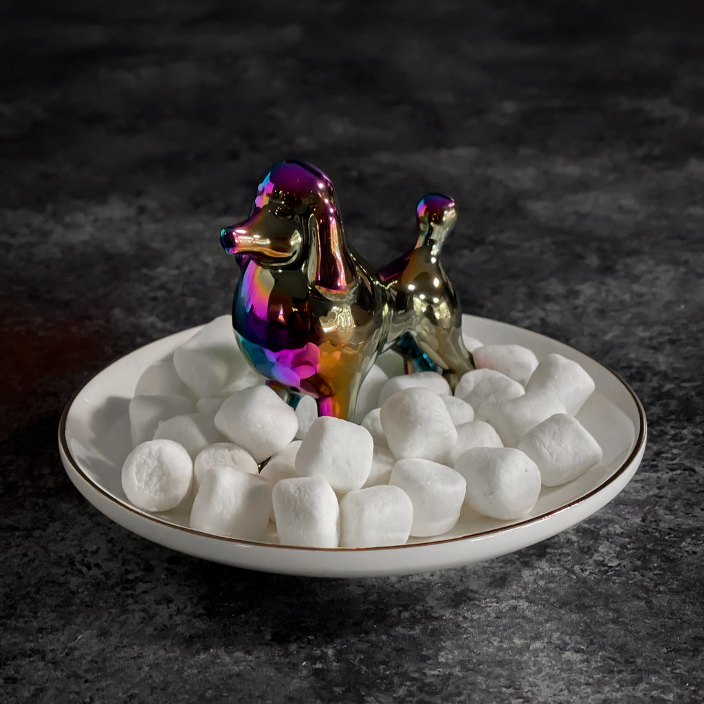 Iridescent Poodle Ring Dish Gift Set | One Hundred 80 Degrees