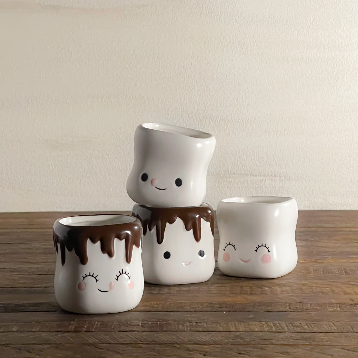 Marshmallow-Shaped Mugs: Set of 2 – Made in California