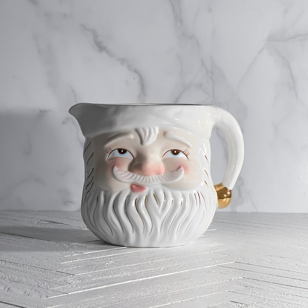 Glitterville Papa Noel Pitcher California Englished Christmas Collection Johanna Parker Design Christmas