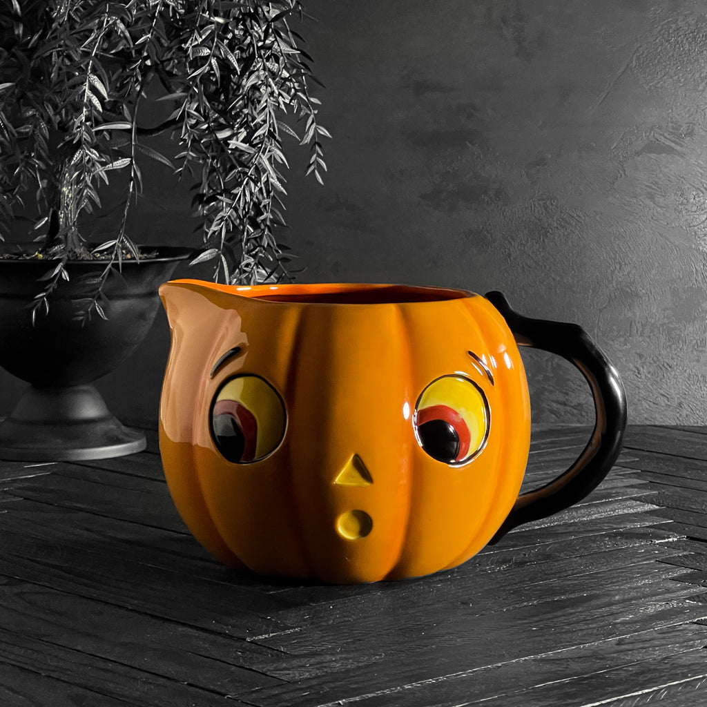California Englished Ceramic Pumpkin Pitcher one Hundred 80 Degrees