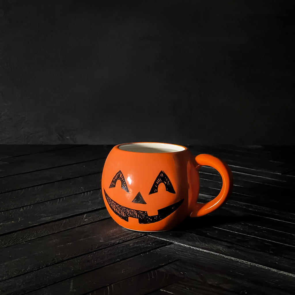 California Englished Skull and Pumpkin Mug Collaboration with One Hundred 80 Degrees 180°