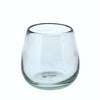 Veronica Handmade Stemless Recycled Wine Glass Set Kalalou HomArt Stemless Wine Glasses California Englished