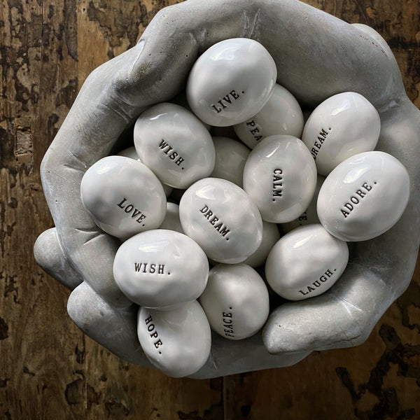 Rae Dunn Boutique Word Stone Gift Sets | Shop Rae Dunn Boutique Collection at California Englished