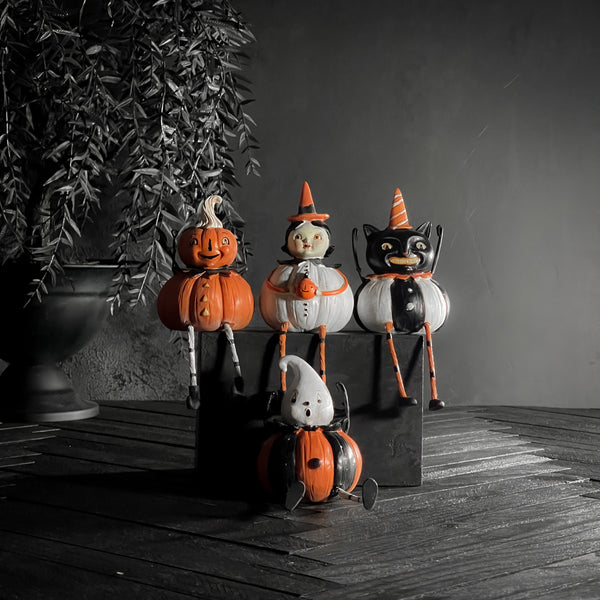Pumpkin Peep Shelf Sitter – Witch, Ghost, Black Cat, Pumpkin
