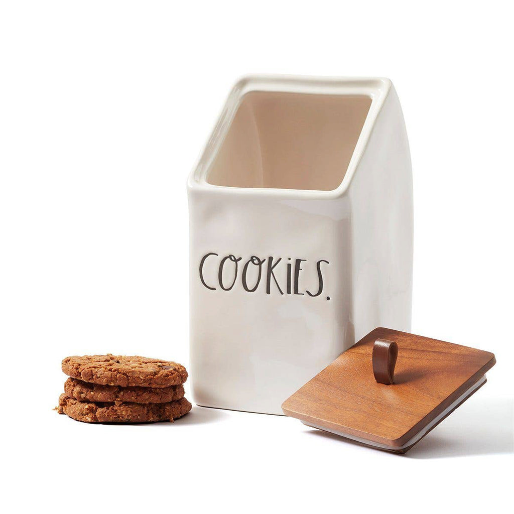 RAE DUNN STEM PRINT COOKIES CANISTER WITH WOOD LID – Modern Home Edit